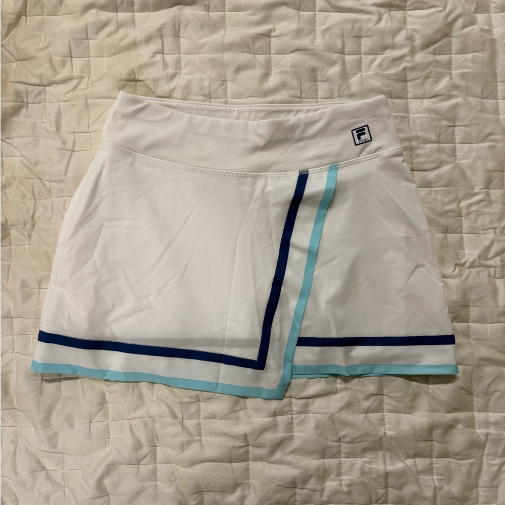 Fila White and Blue Mini Skirt